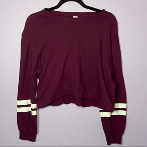 Purple Long-Sleeve Crewneck
